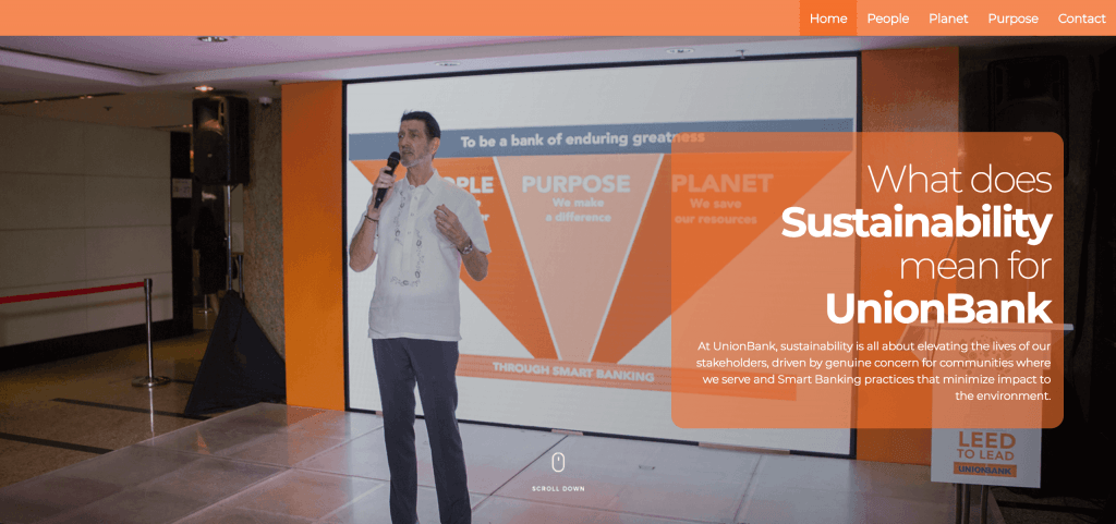 unionbank sustainability web